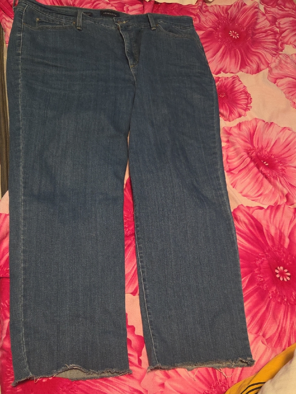 Women’s Blue Straight-Leg Jeans